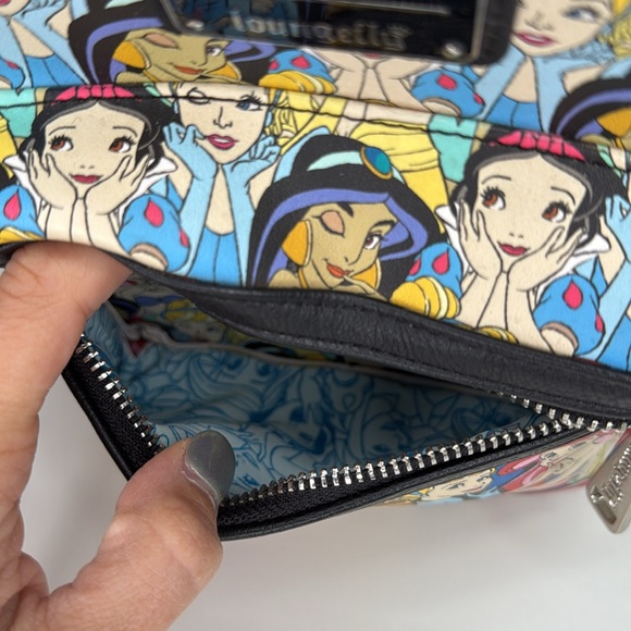 Loungefly Disney RARE Princesses Cinderella, Jasmine, Snow White, Mini Backpack - Picture 6 of 12